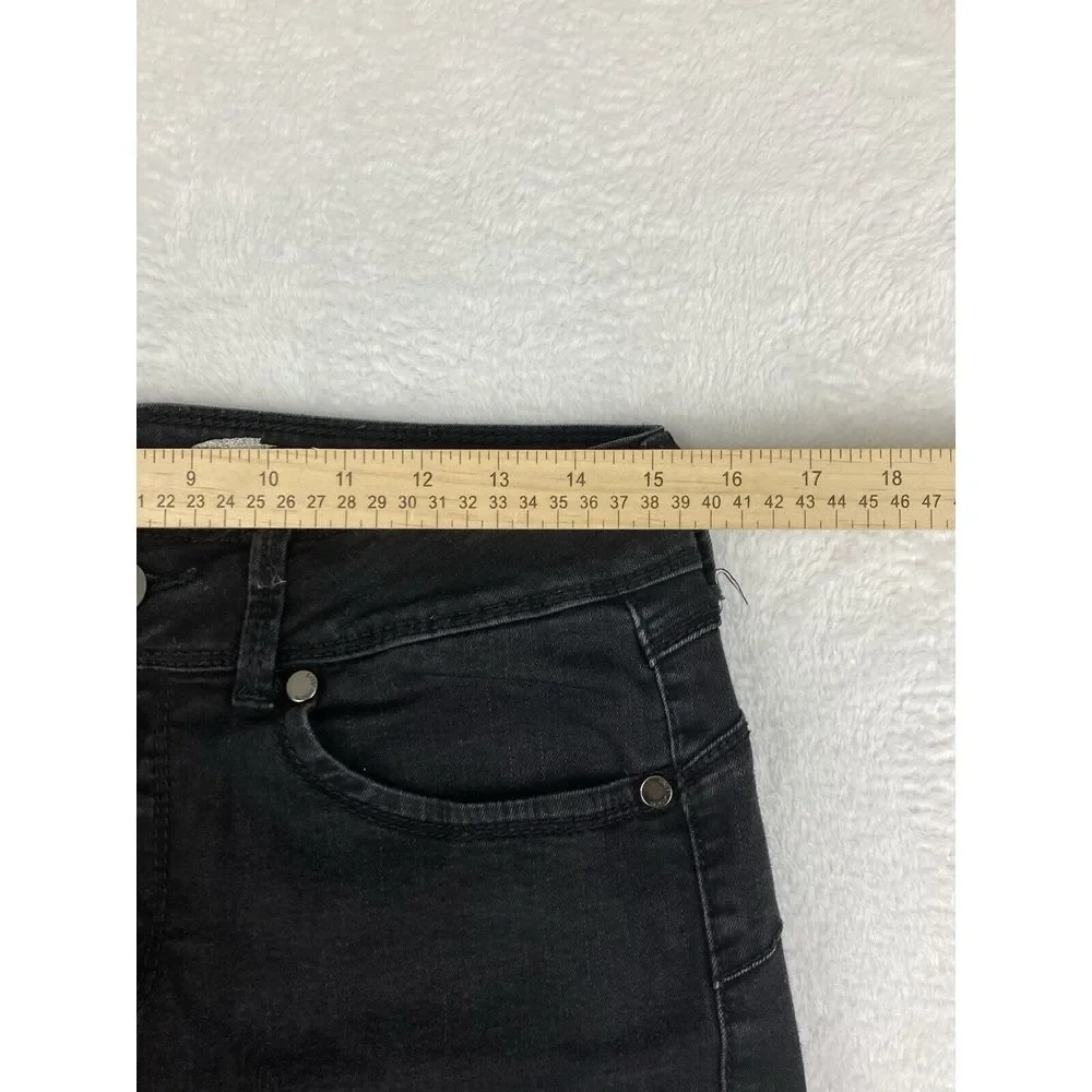 Seven‎ 7 Womens Mid Rise Black Legging Jeans Size 12